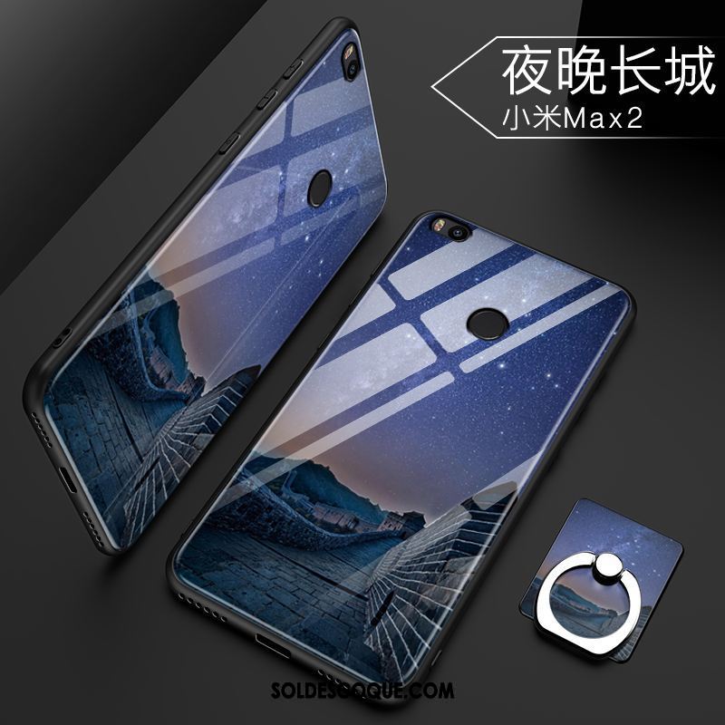 Coque Xiaomi Mi Max 2 Noir Difficile Protection Tendance Étui En Vente