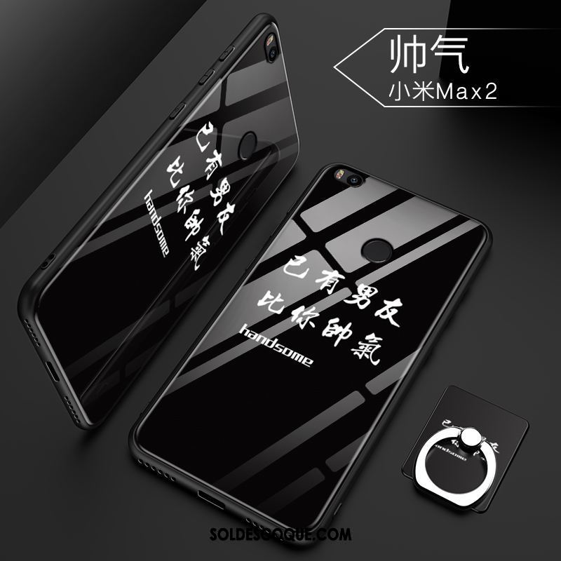 Coque Xiaomi Mi Max 2 Noir Difficile Protection Tendance Étui En Vente