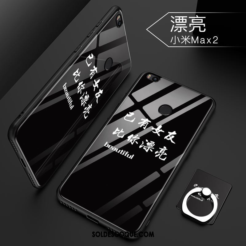 Coque Xiaomi Mi Max 2 Noir Difficile Protection Tendance Étui En Vente