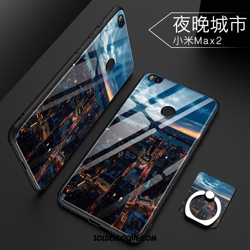 Coque Xiaomi Mi Max 2 Noir Difficile Protection Tendance Étui En Vente