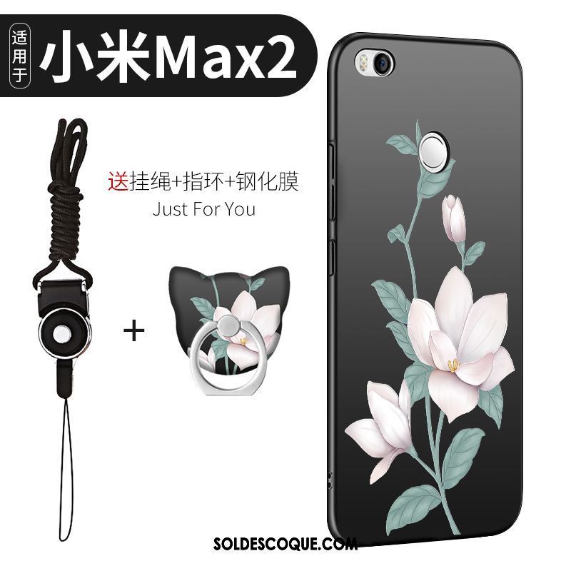 Coque Xiaomi Mi Max 2 Noir Fluide Doux Protection Silicone Téléphone Portable Soldes