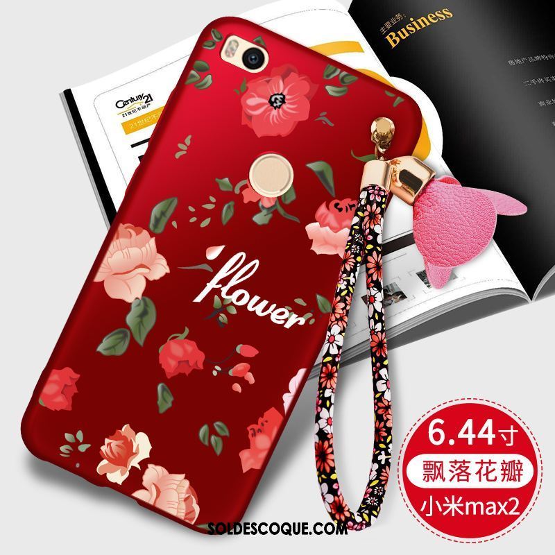 Coque Xiaomi Mi Max 2 Ornements Suspendus Téléphone Portable Délavé En Daim Silicone Tout Compris France