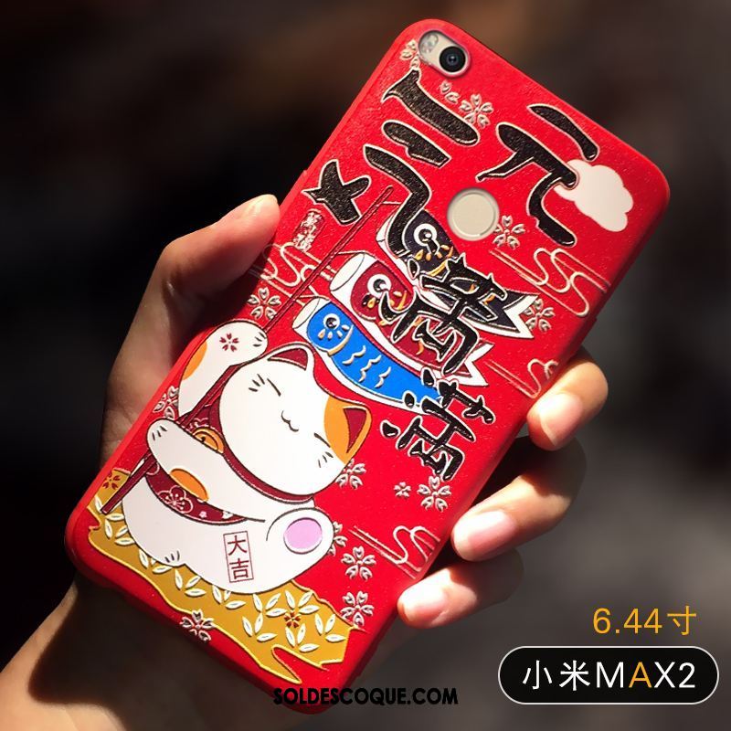 Coque Xiaomi Mi Max 2 Personnalité Rouge Téléphone Portable Silicone Marque De Tendance Soldes