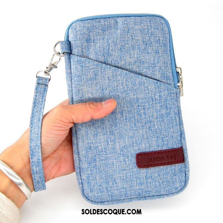 Coque Xiaomi Mi Max 2 Étui En Cuir Bleu Téléphone Portable Petit Sac Pas Cher