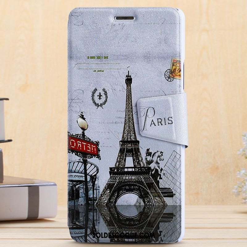 Coque Xiaomi Mi Max 2 Étui En Cuir Clamshell Bleu Dessin Animé Petit En Ligne