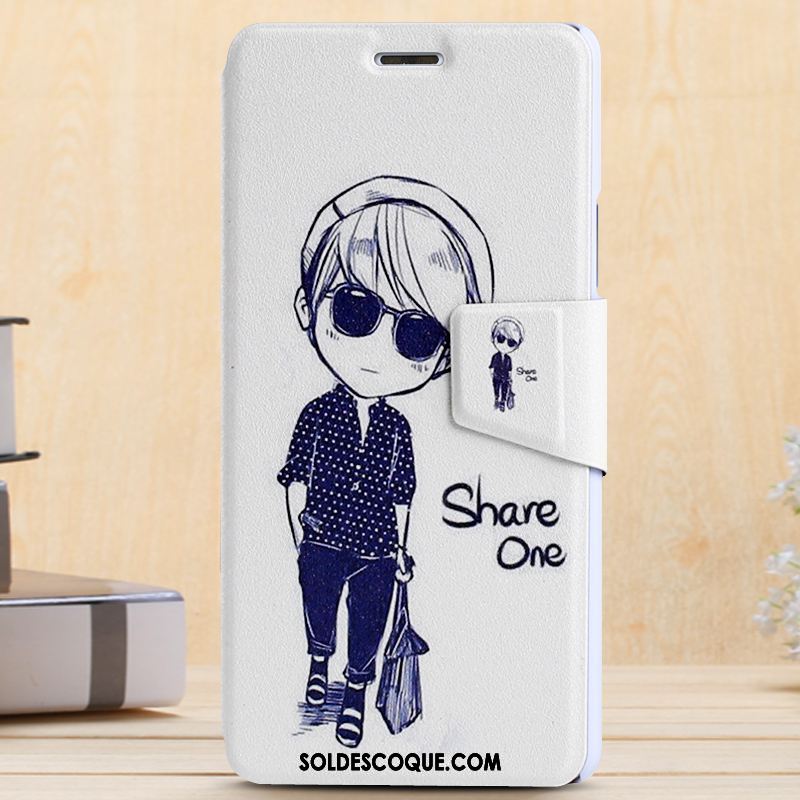 Coque Xiaomi Mi Max 2 Étui En Cuir Clamshell Bleu Dessin Animé Petit En Ligne