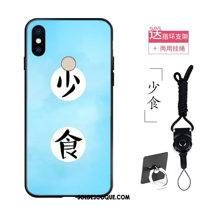 Coque Xiaomi Mi Max 3 Art Bleu Amoureux Petit Fluide Doux En Vente