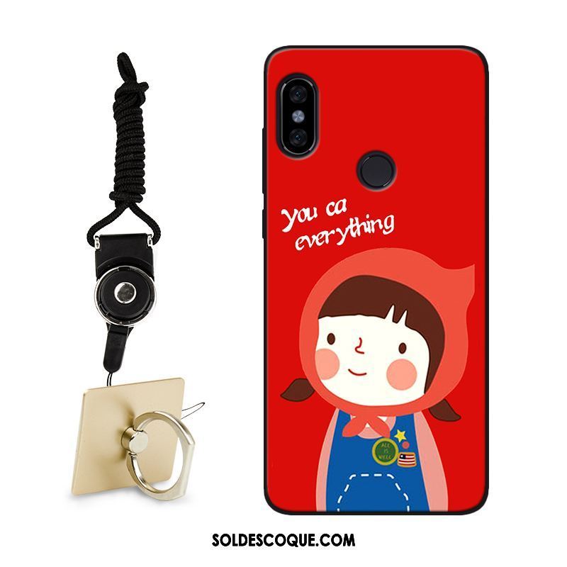 Coque Xiaomi Mi Max 3 Charmant Rouge Délavé En Daim Téléphone Portable Créatif En Vente