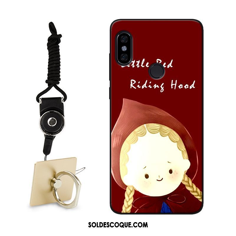 Coque Xiaomi Mi Max 3 Charmant Rouge Délavé En Daim Téléphone Portable Créatif En Vente