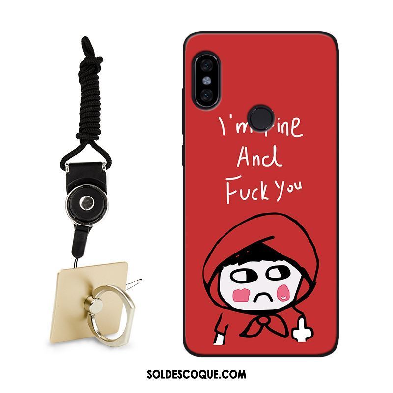 Coque Xiaomi Mi Max 3 Charmant Rouge Délavé En Daim Téléphone Portable Créatif En Vente