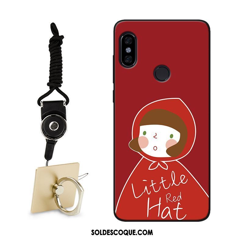 Coque Xiaomi Mi Max 3 Charmant Rouge Délavé En Daim Téléphone Portable Créatif En Vente