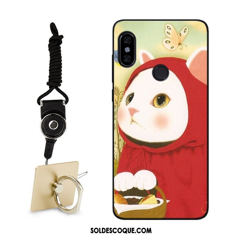 Coque Xiaomi Mi Max 3 Charmant Rouge Délavé En Daim Téléphone Portable Créatif En Vente