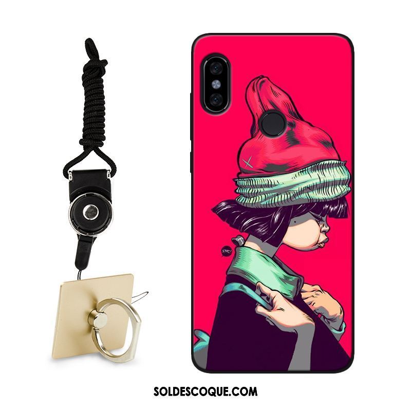 Coque Xiaomi Mi Max 3 Charmant Rouge Délavé En Daim Téléphone Portable Créatif En Vente