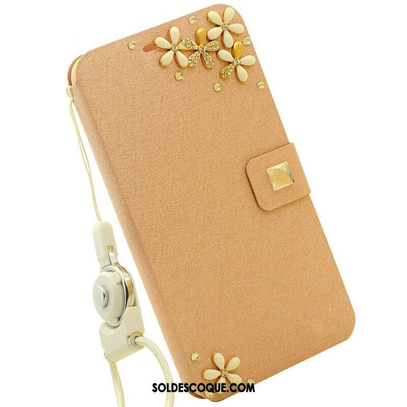 Coque Xiaomi Mi Max 3 Clamshell Strass Petit Ornements Suspendus Étui En Cuir En Ligne