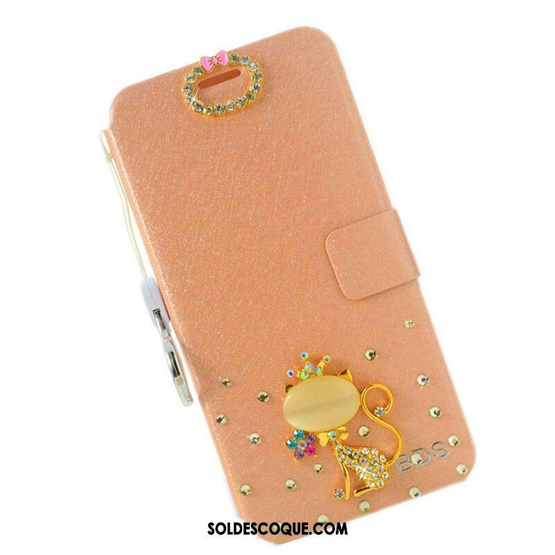 Coque Xiaomi Mi Max 3 Clamshell Strass Petit Ornements Suspendus Étui En Cuir En Ligne