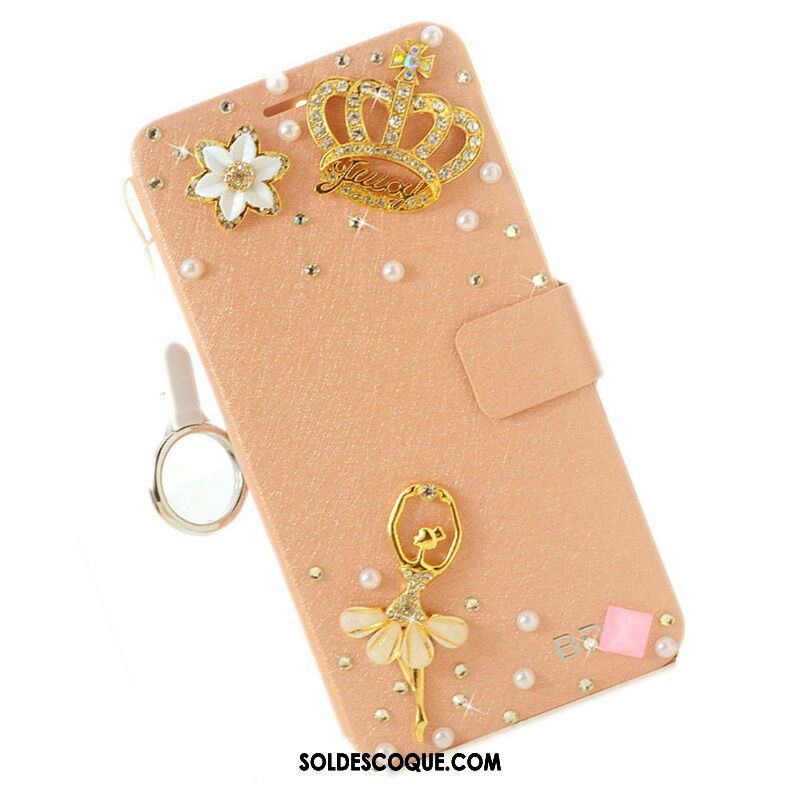 Coque Xiaomi Mi Max 3 Clamshell Strass Petit Ornements Suspendus Étui En Cuir En Ligne