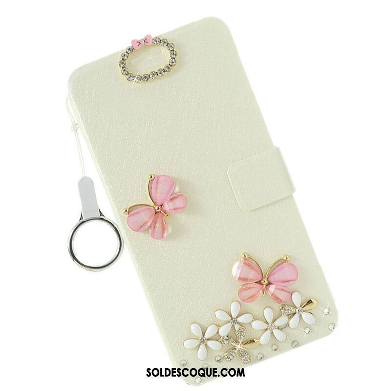 Coque Xiaomi Mi Max 3 Clamshell Strass Petit Ornements Suspendus Étui En Cuir En Ligne