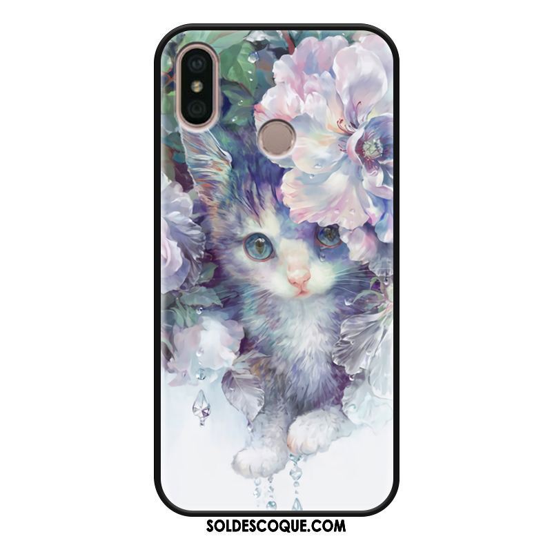 Coque Xiaomi Mi Max 3 Créatif Blanc Fleur Art Mode En Vente