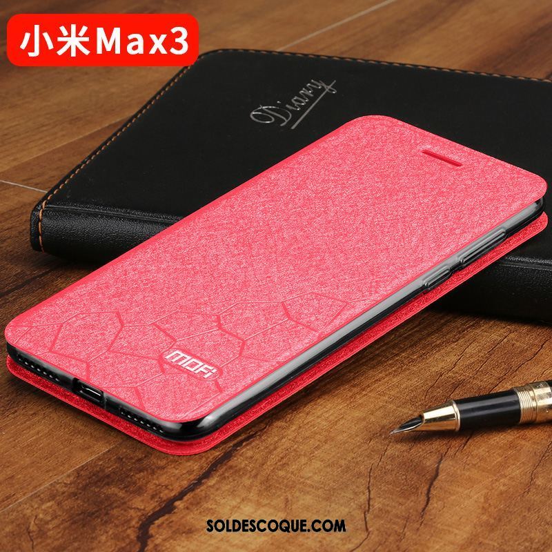 Coque Xiaomi Mi Max 3 Délavé En Daim Protection Marque De Tendance Couvercle Arrière Téléphone Portable Pas Cher
