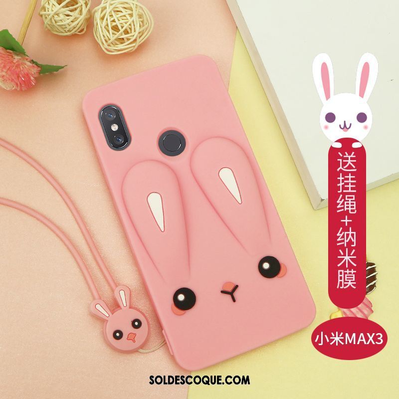 Coque Xiaomi Mi Max 3 Incassable Net Rouge Nouveau Dessin Animé Téléphone Portable Soldes