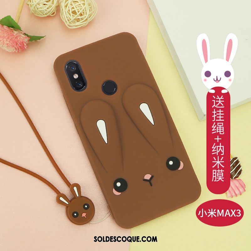 Coque Xiaomi Mi Max 3 Incassable Net Rouge Nouveau Dessin Animé Téléphone Portable Soldes