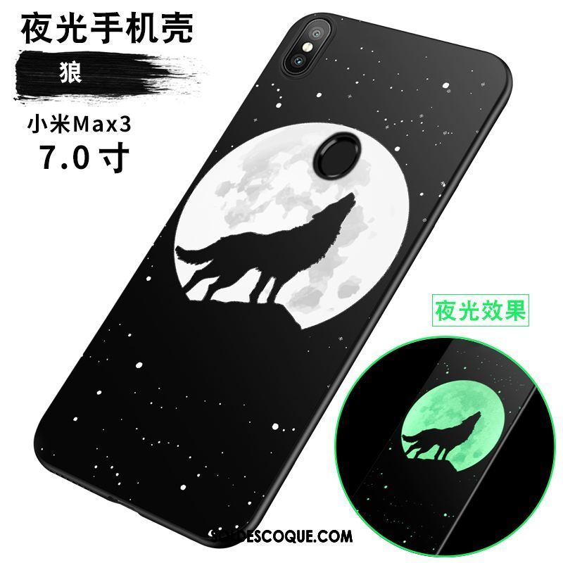 Coque Xiaomi Mi Max 3 Lumineuses Personnalité Étui Nouveau Amoureux Housse Soldes