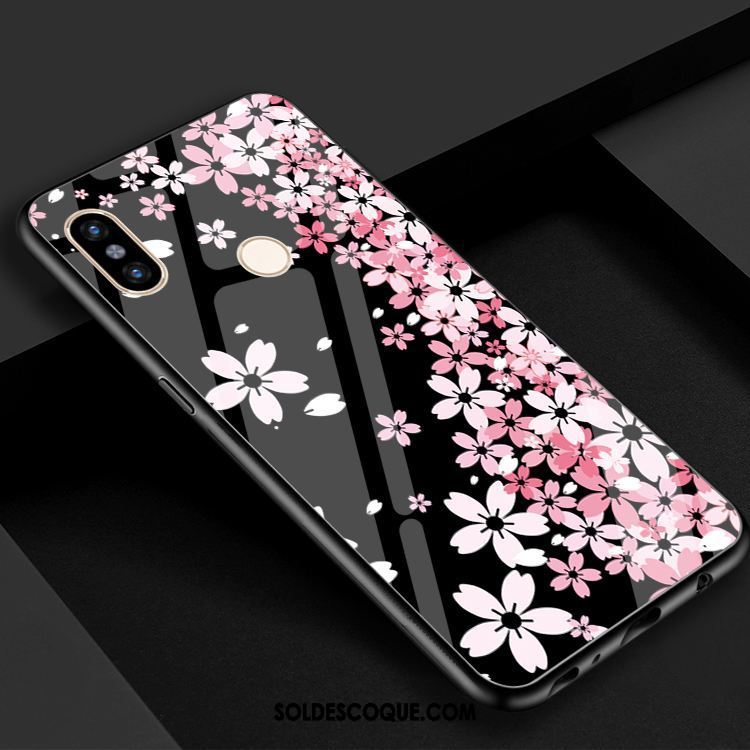 Coque Xiaomi Mi Max 3 Miroir Protection Verre Étui Rouge Pas Cher