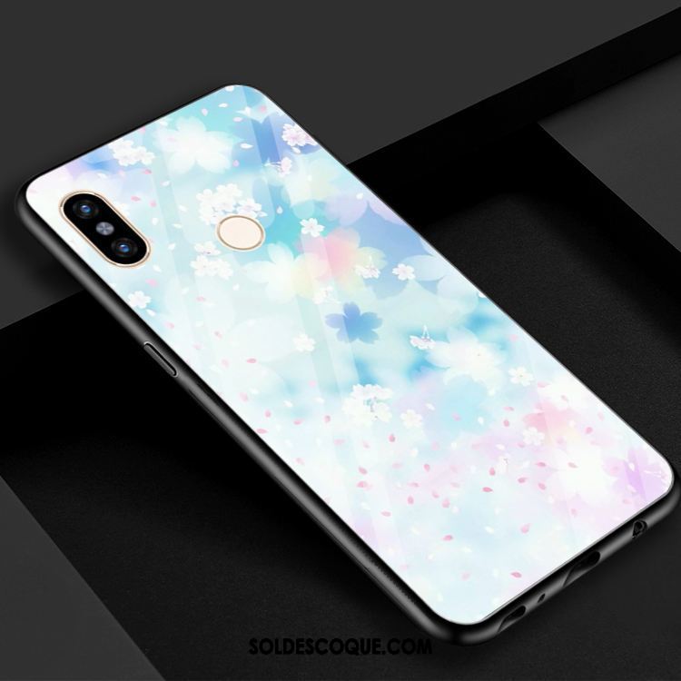 Coque Xiaomi Mi Max 3 Miroir Protection Verre Étui Rouge Pas Cher