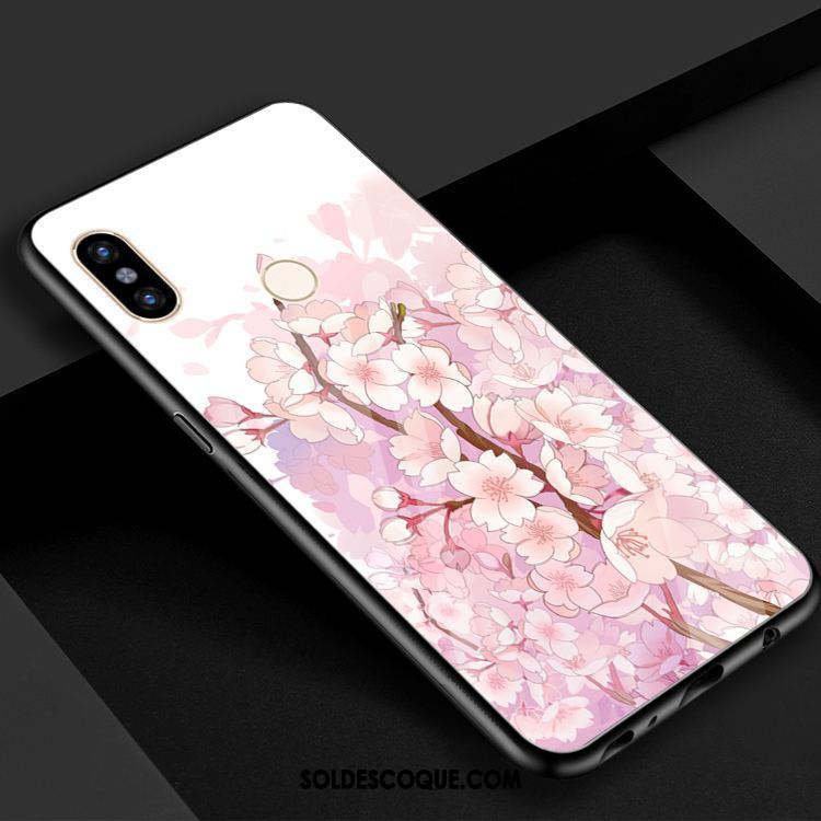 Coque Xiaomi Mi Max 3 Miroir Protection Verre Étui Rouge Pas Cher