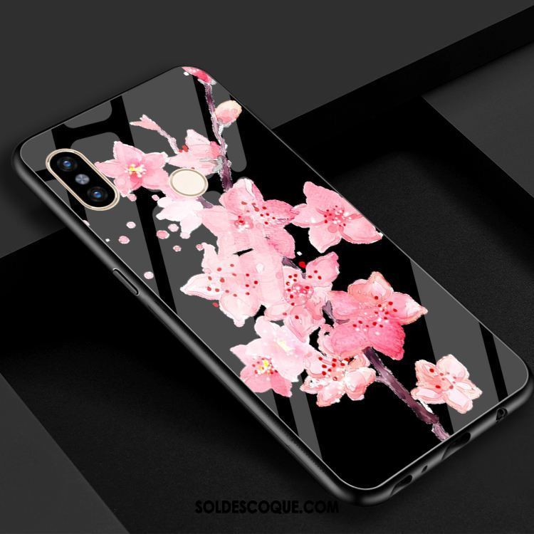 Coque Xiaomi Mi Max 3 Miroir Protection Verre Étui Rouge Pas Cher