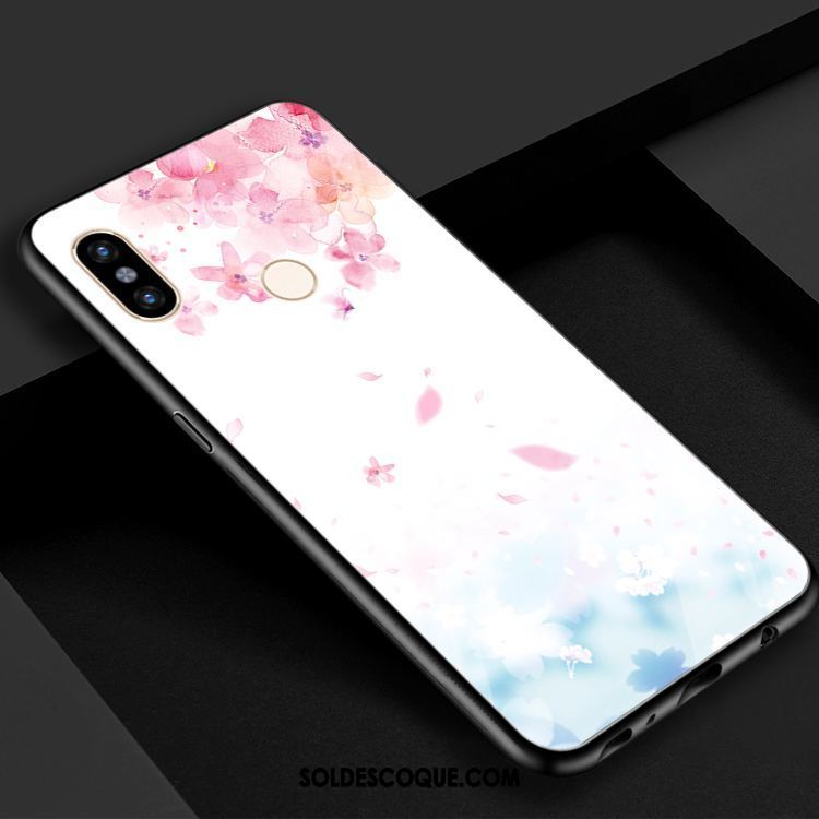 Coque Xiaomi Mi Max 3 Miroir Protection Verre Étui Rouge Pas Cher