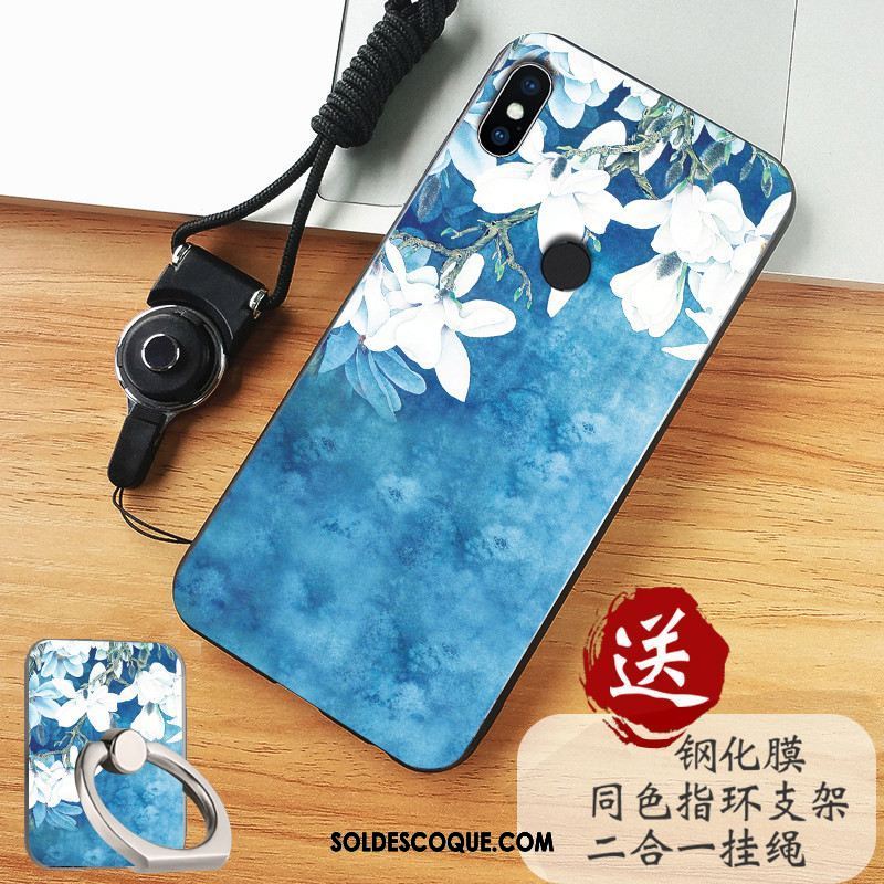 Coque Xiaomi Mi Max 3 Petit Bleu Personnalité Fluide Doux Silicone France