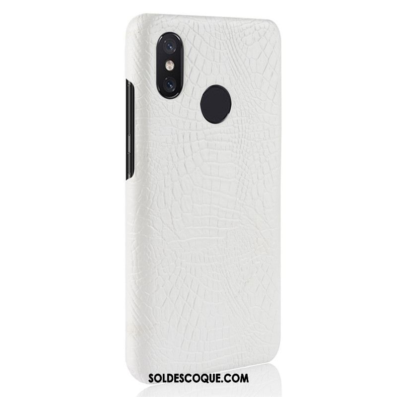 Coque Xiaomi Mi Max 3 Petit Étui Difficile Crocodile Modèle Orange Pas Cher