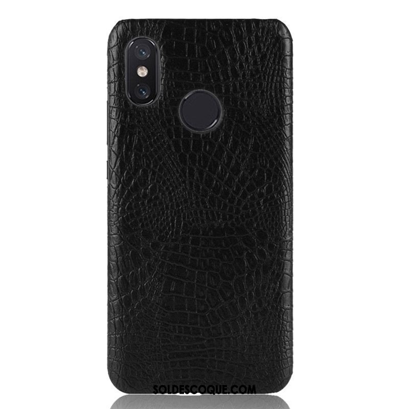 Coque Xiaomi Mi Max 3 Petit Étui Difficile Crocodile Modèle Orange Pas Cher