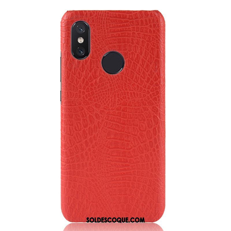 Coque Xiaomi Mi Max 3 Petit Étui Difficile Crocodile Modèle Orange Pas Cher