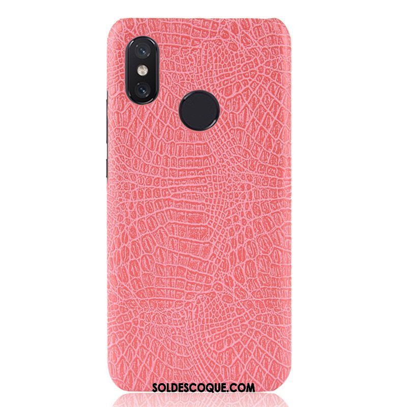 Coque Xiaomi Mi Max 3 Petit Étui Difficile Crocodile Modèle Orange Pas Cher