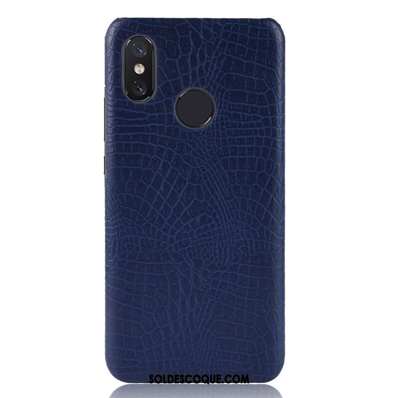 Coque Xiaomi Mi Max 3 Petit Étui Difficile Crocodile Modèle Orange Pas Cher