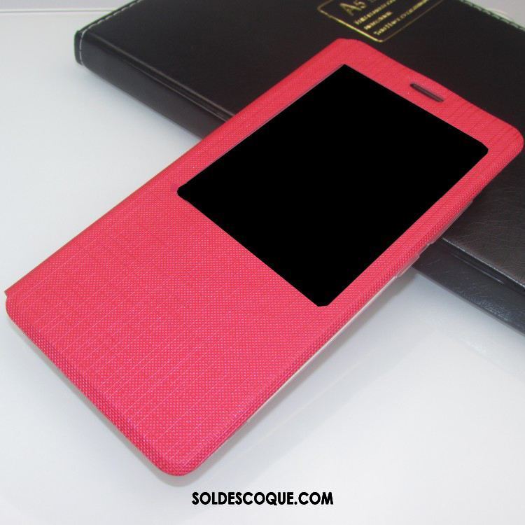 Coque Xiaomi Mi Max 3 Portefeuille Rouge Fluide Doux Tendance Petit Pas Cher