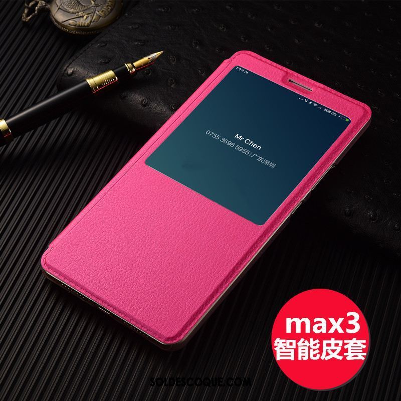 Coque Xiaomi Mi Max 3 Rose Petit Étui Téléphone Portable Protection Pas Cher