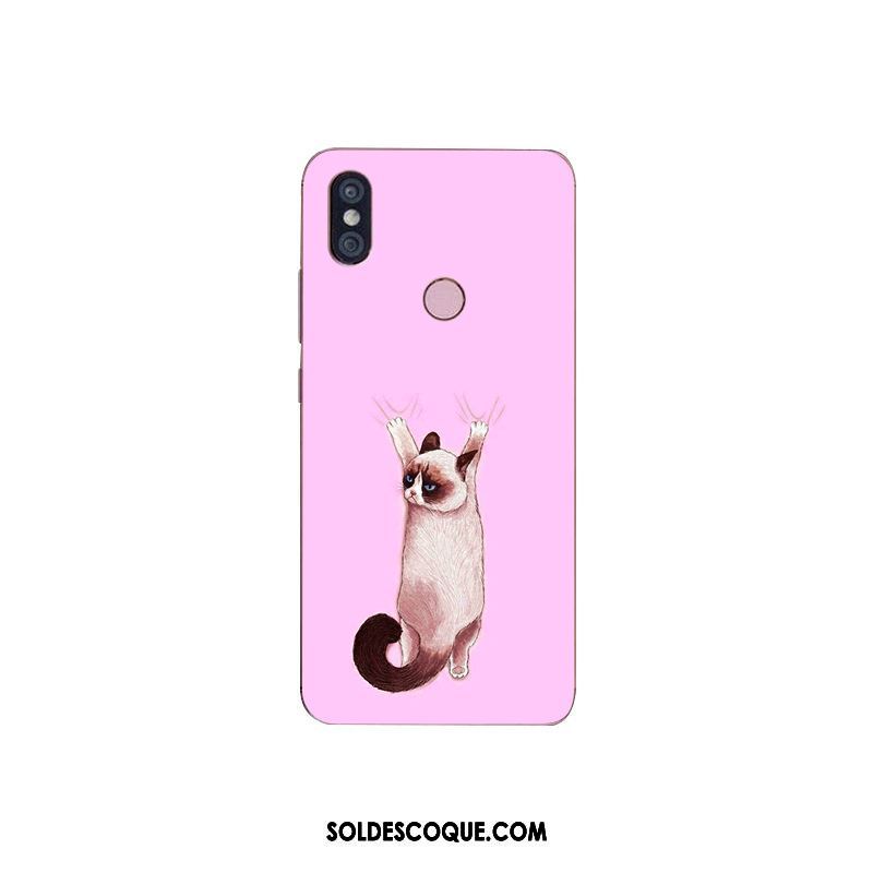 Coque Xiaomi Mi Max 3 Rose Téléphone Portable Rouge Charmant Animal En Ligne