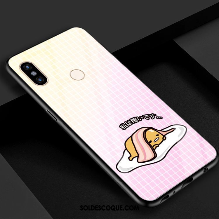 Coque Xiaomi Mi Max 3 Rouge Protection Dessin Animé Charmant Verre En Vente