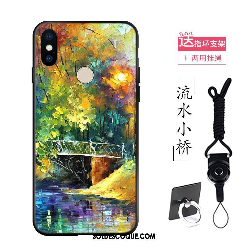 Coque Xiaomi Mi Max 3 Silicone Téléphone Portable Peinture À L'huile Art Europe Pas Cher