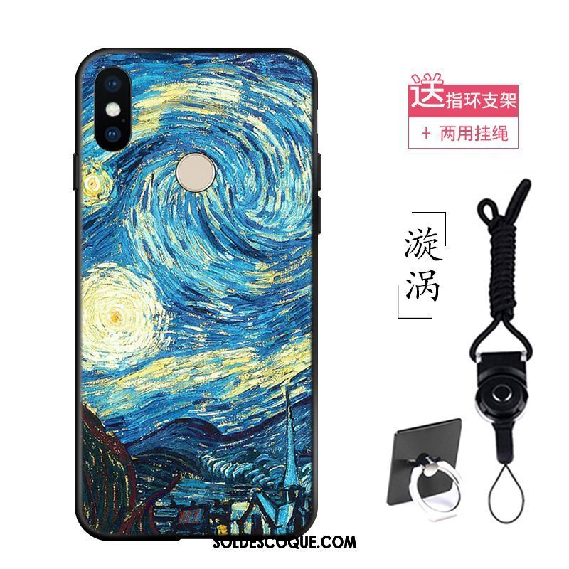 Coque Xiaomi Mi Max 3 Silicone Téléphone Portable Peinture À L'huile Art Europe Pas Cher