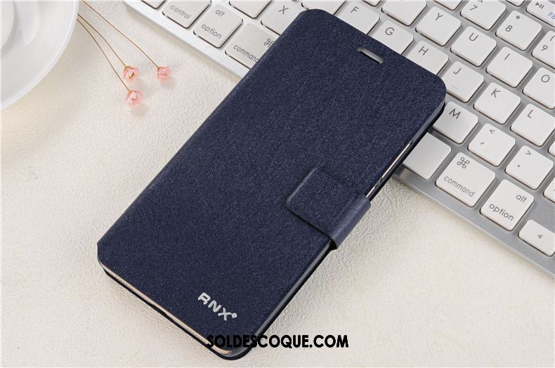 Coque Xiaomi Mi Max 3 Tout Compris Étui En Cuir Petit Personnalité Bleu Marin Soldes