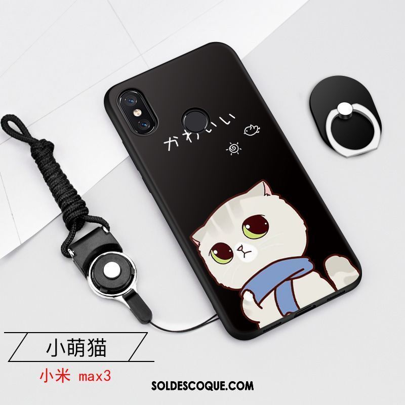 Coque Xiaomi Mi Max 3 Téléphone Portable Bordure Tendance Trois Défenses Petit Soldes