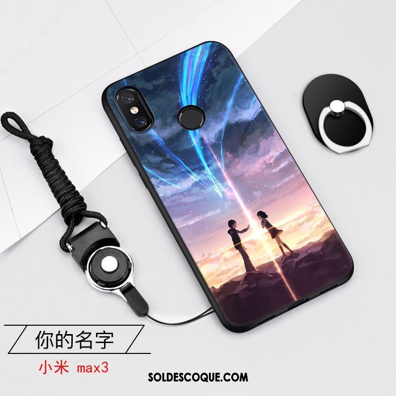 Coque Xiaomi Mi Max 3 Téléphone Portable Bordure Tendance Trois Défenses Petit Soldes