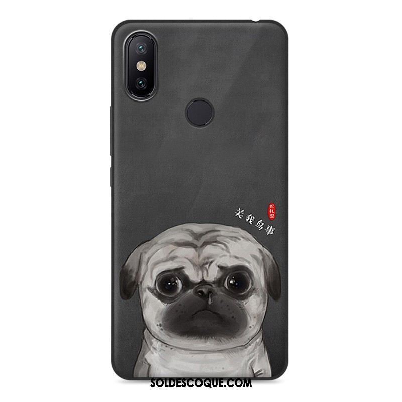 Coque Xiaomi Mi Max 3 Téléphone Portable Noir Fluide Doux Tendance Petit En Ligne