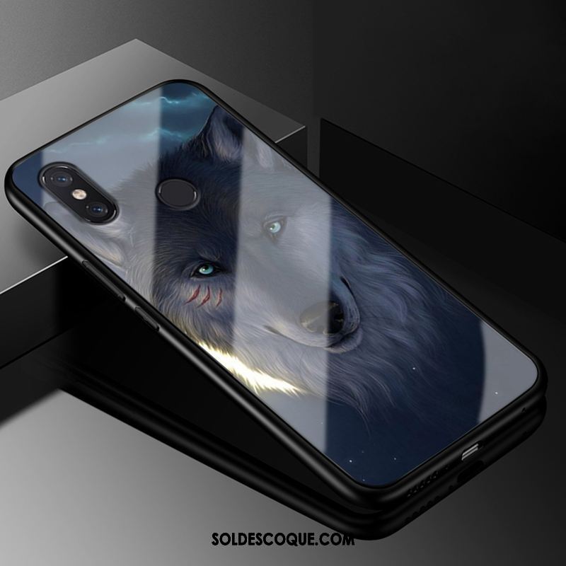 Coque Xiaomi Mi Max 3 Verre Trempé Multicolore Incassable Étui Frais Pas Cher