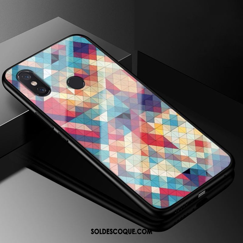 Coque Xiaomi Mi Max 3 Verre Trempé Multicolore Incassable Étui Frais Pas Cher