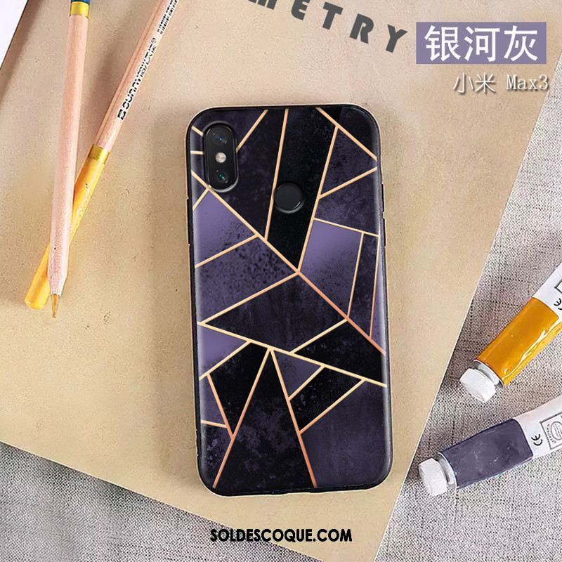 Coque Xiaomi Mi Max 3 Violet Personnalité Petit Tendance Étui Pas Cher